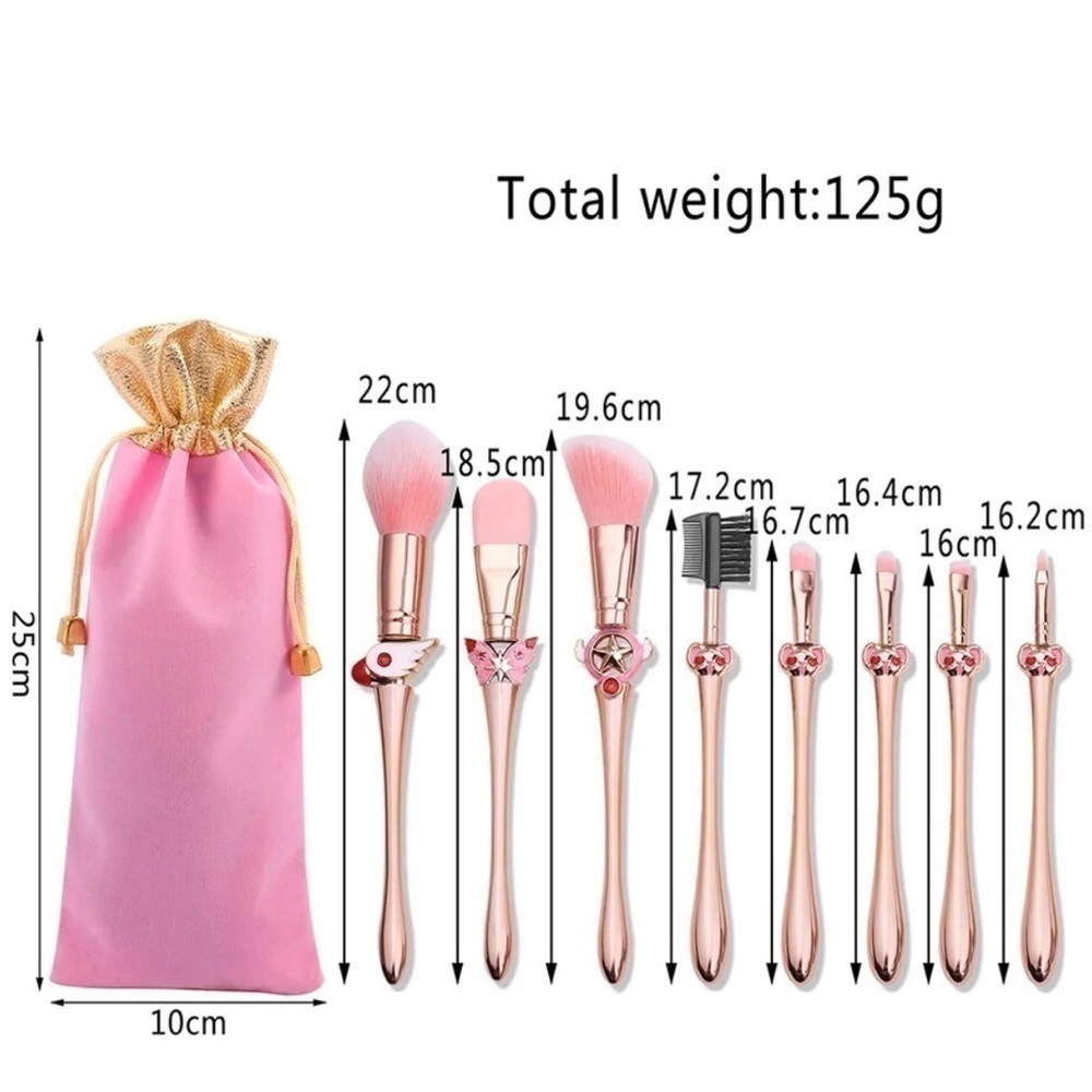 🔥SALE🔥 Cardcaptor Sakura 8 Piece Anime Makeup Brush Set - Picture 2 of 6